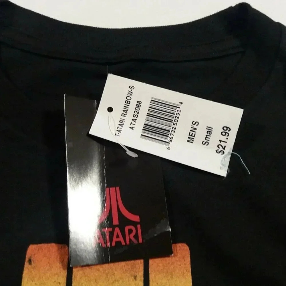 NEW Licensed ATARI Rainbow Retro Logo Graphic Tee - Picture 3 of 3
